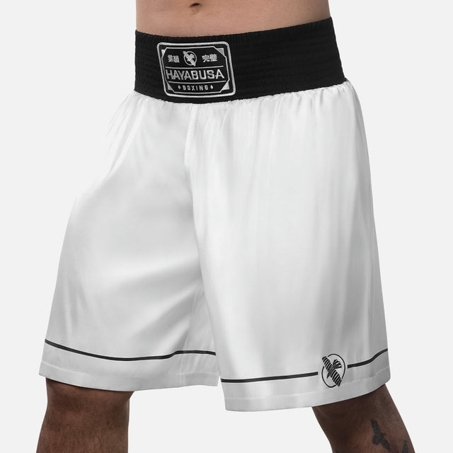 Hayabusa Boksshorts Pro – Weiß