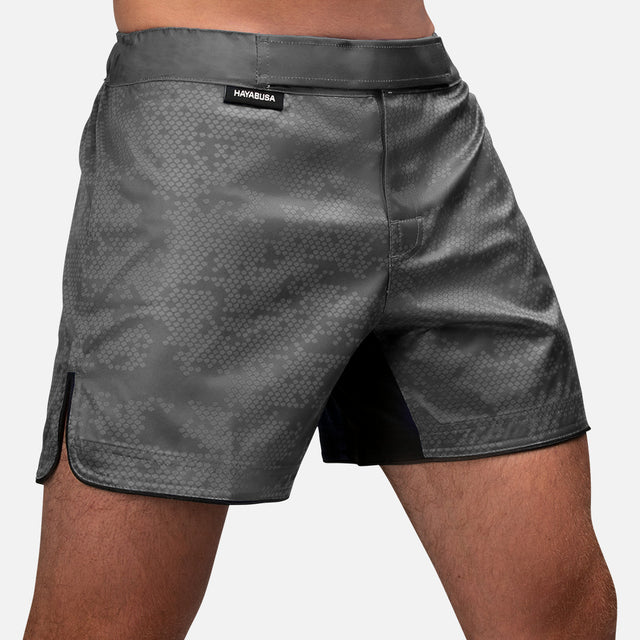 Hayabusa MMA-shorts Hex Mid-Thigh – Grå