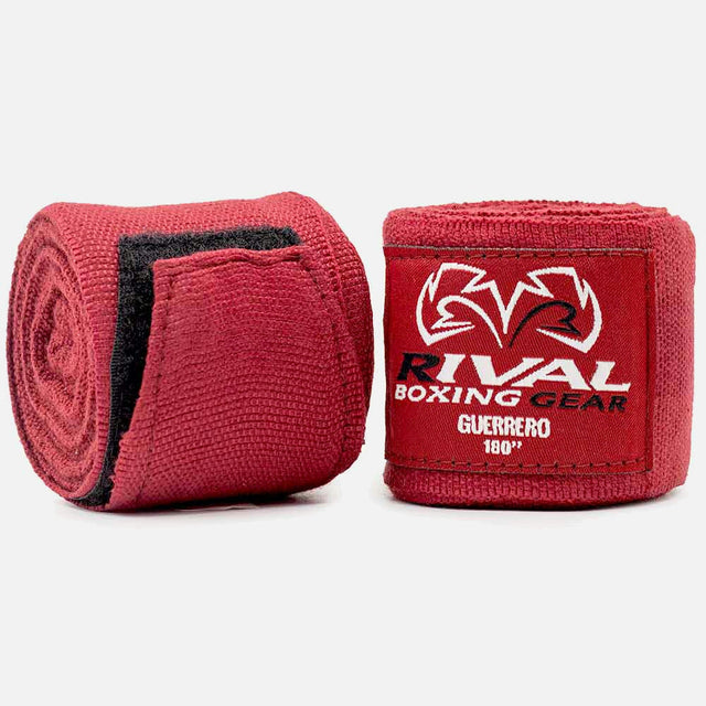 Vendas de boxeo Rival Guerrero 450 cm - Rojo vino