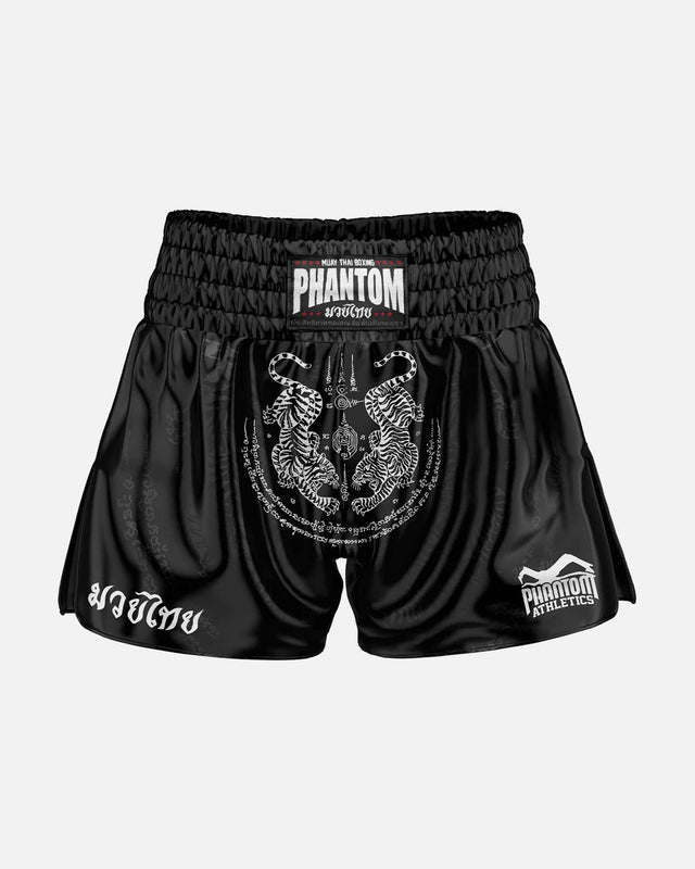 Phantom Athletics Muay-Thai-Shorts Sak Yant – Weiß/Gold