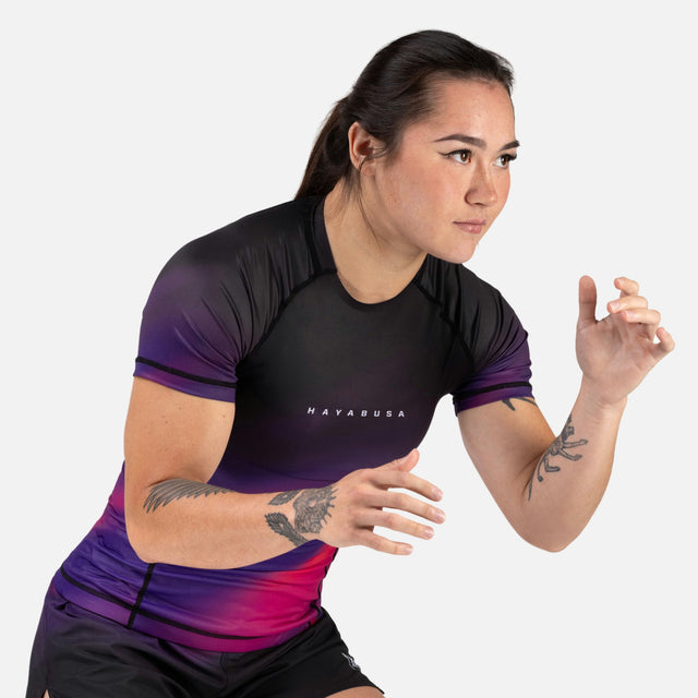 Rashguard Hayabusa Apex Nova Maniche Corte Donna – Viola