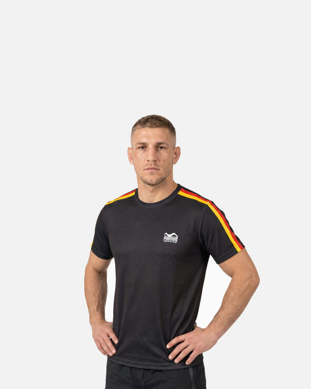 Phantom Athletics T-Shirt EVO+ Germany AS – Schwarz/Rot/Gold