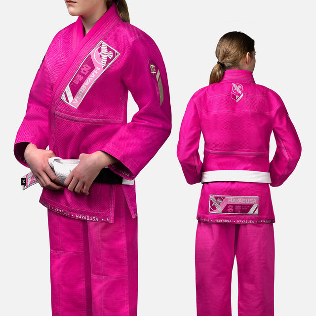 Hayabusa BJJ Kimono Ascend – Dětské – Růžové
