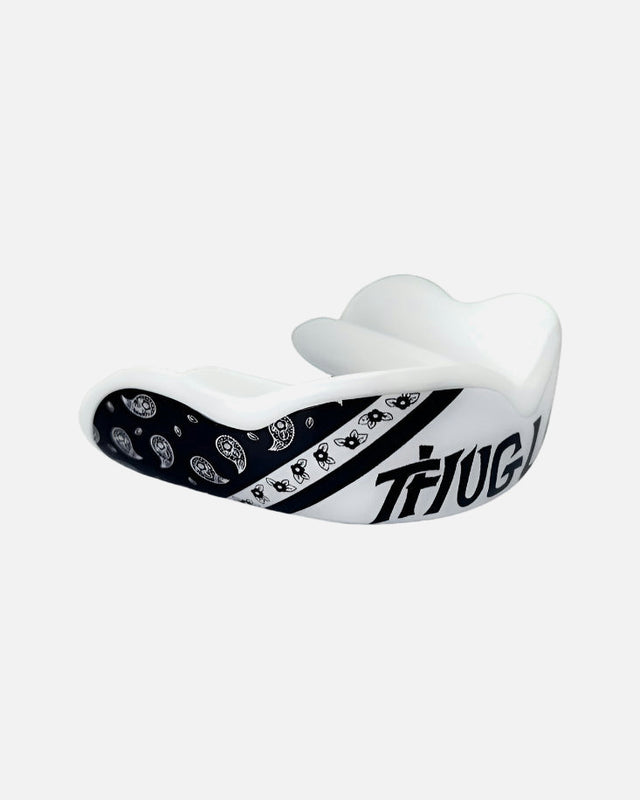 Protetor bucal Damage Control Extreme Impact Series Thug Life – Preto/Branco