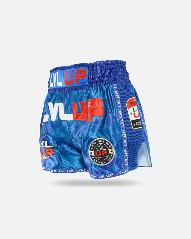 LVL UP Muay Thai shorts Stadium – Blå