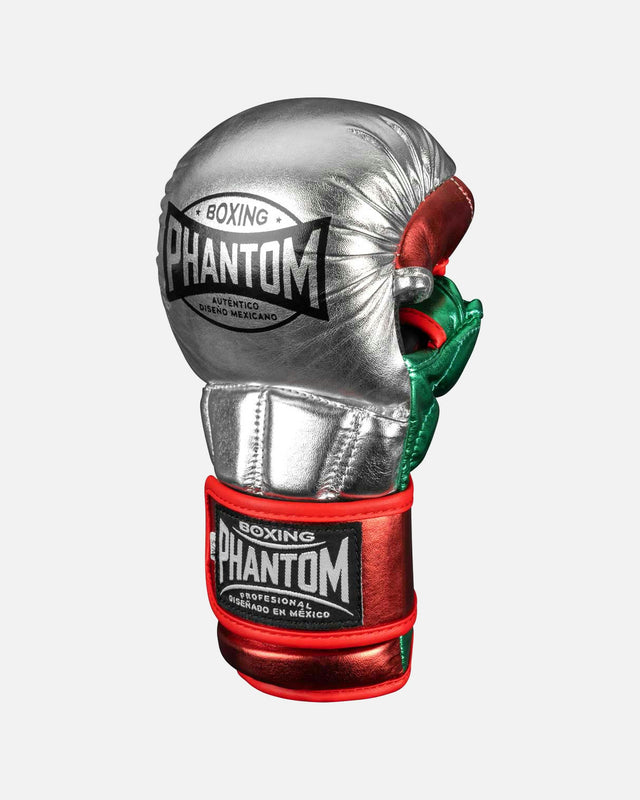 Guantes de MMA Phantom Athletics Mexico – Plata/Verde/Rojo