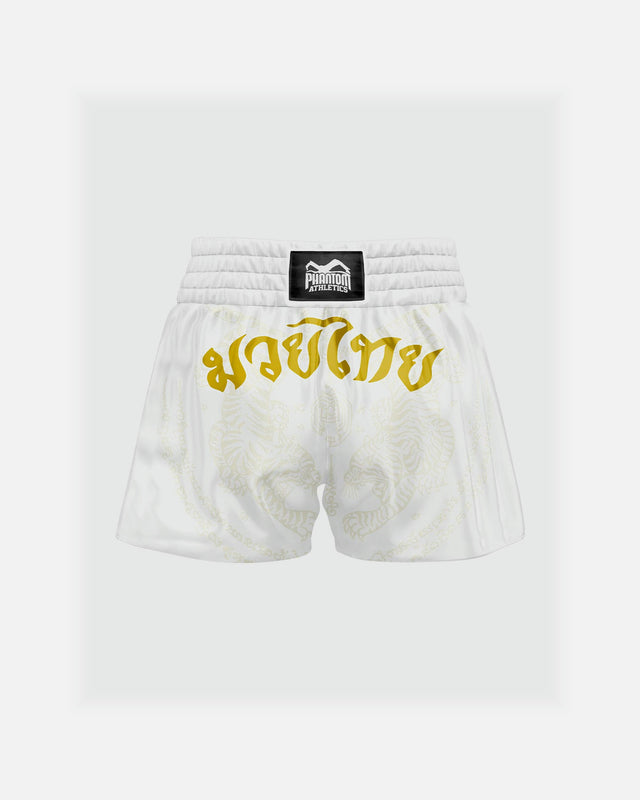 Phantom Athletics Muay Thai shorts Sak Yant – Hvid/Guld
