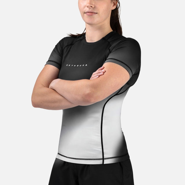 Rashguard Hayabusa Apex Nova Maniche Corte Donna – Grigio