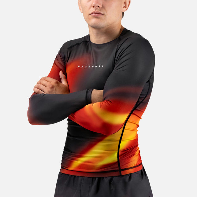 Hayabusa Rashguard Apex Nova Lange Ärmel – Orange