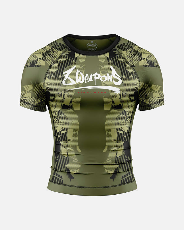 8 WEAPONS Rashguard Hit 2.0 – Oliva/Nero