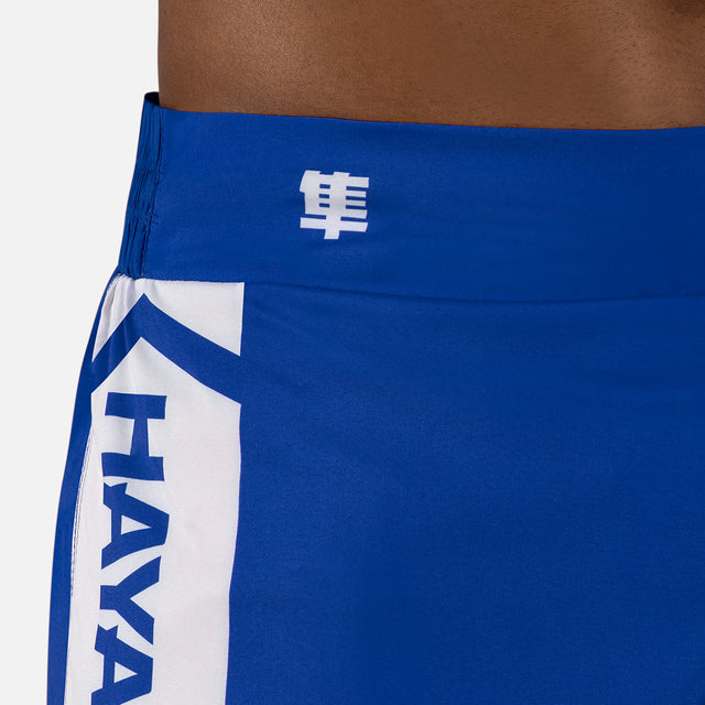 Muay Thai trenky Hayabusa Icon – Modré/Bílé