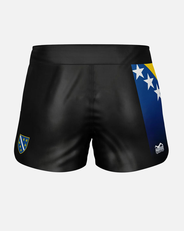 Phantom Athletics MMA-Shorts Fusion-R Team Bosnia – Rot/Weiß/Blau
