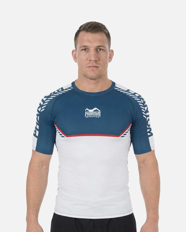 Phantom Athletics Rashguard EVO Apex Kurzarm – Blau