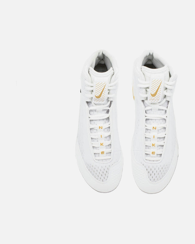 Chaussures de lutte Nike Inflict 4 – Blanc/Or