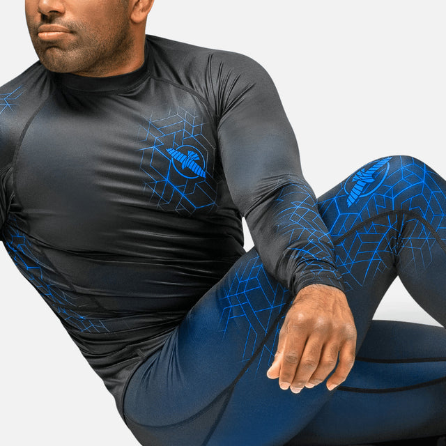 Pantaloncini a compressione Hayabusa Geo – Blu