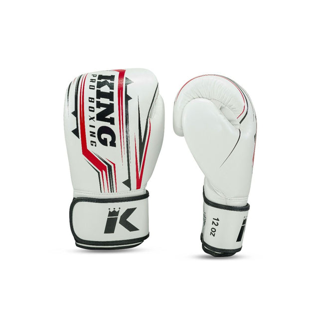 Luvas de boxe King Pro Boxing BG Spartan – Branco/Preto/Vermelho