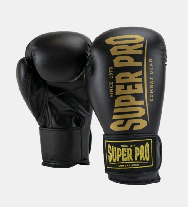 Super Pro Boksehandsker Champ – Sort/Guld – Boksehandsker