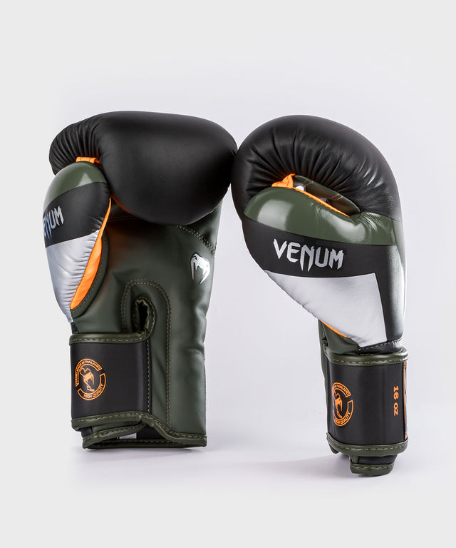 Venum Boksehandsker Elite – Sort/Sølv/Khaki