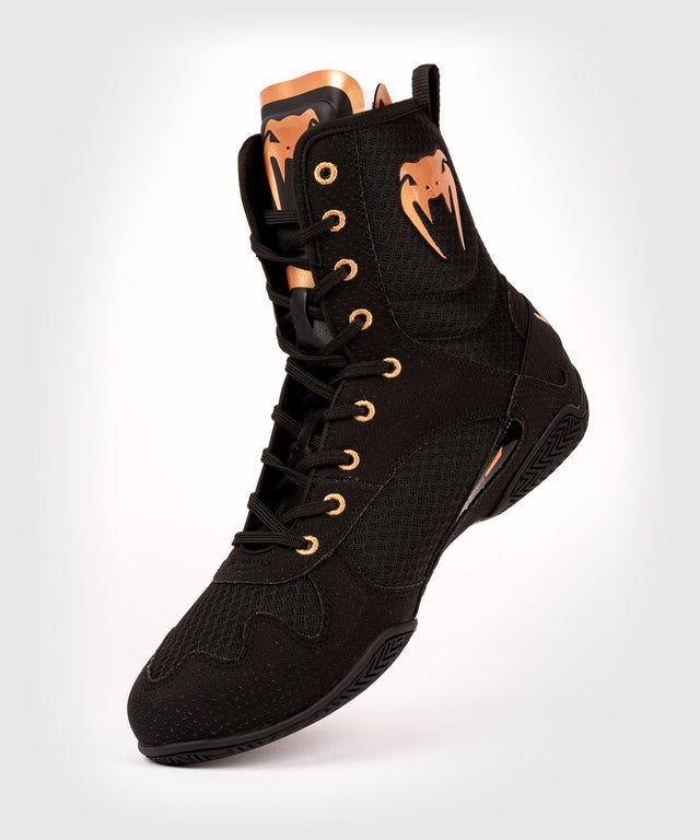 Botas de boxeo Venum Elite – Negro/Bronce – Botas de boxeo