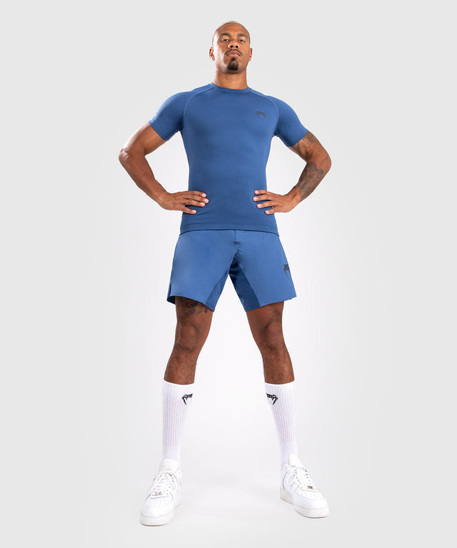 Venum Rashguard Contender Kurzarm – Blau – Rashguard