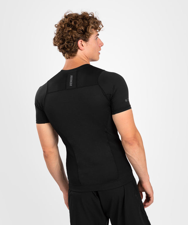 Venum Rashguard G-Fit Air Krátké rukávy – Černá/Černá – Trička