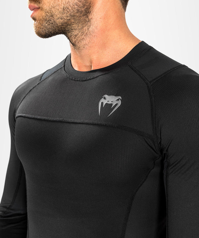 Venum Rashguard G-Fit Air Dlouhé rukávy – Černá/Černá – Trička