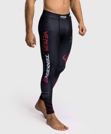 Venum x TEKKEN 8 - Spats - Marshall Law - Preto/Vermelho/Ouro