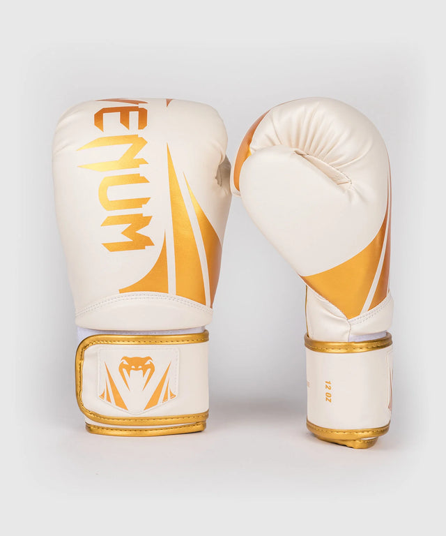 Luvas de boxe Venum Challenger 2.5 – Branco/Ouro
