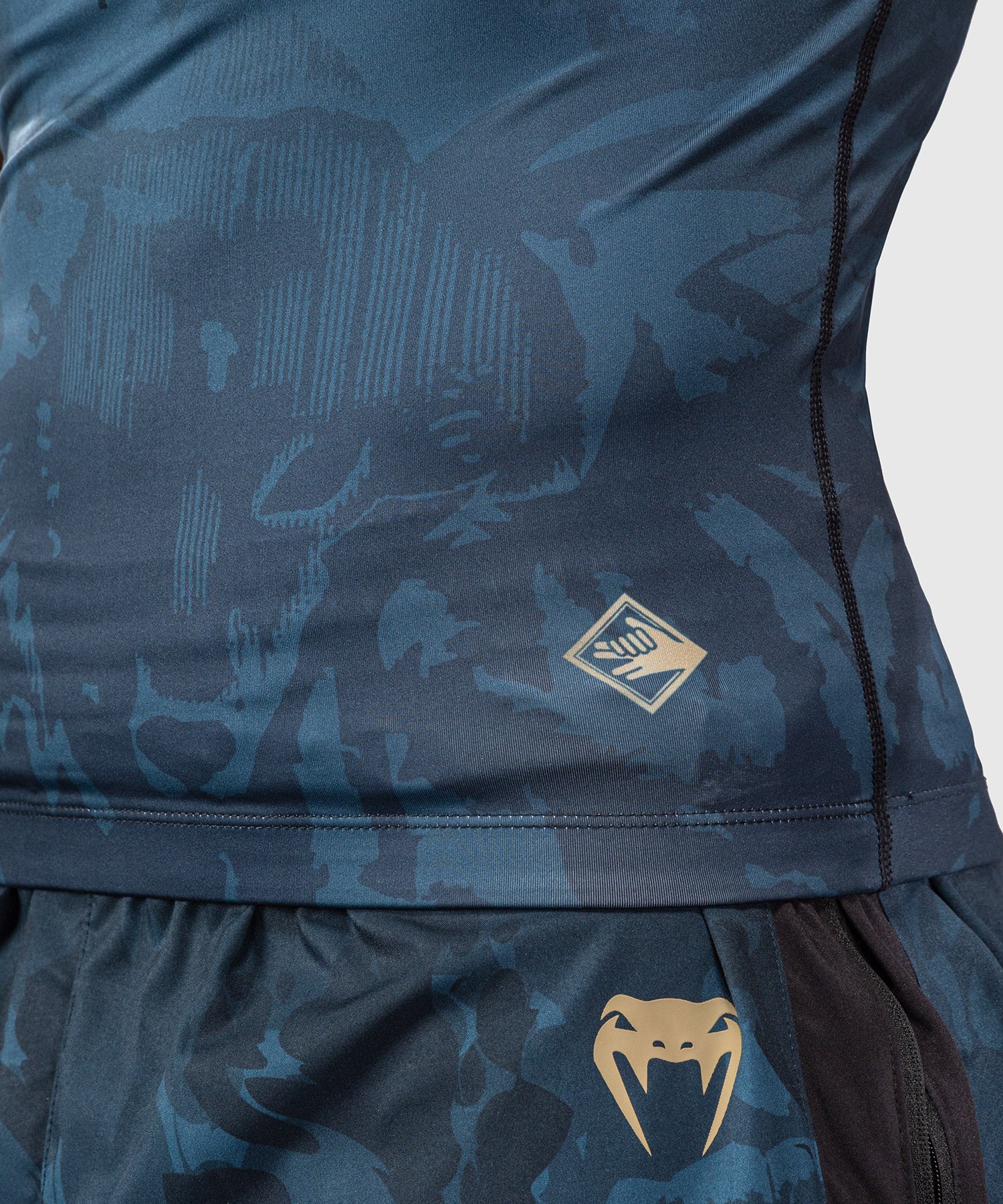 Venum Rashguard Fushiguro Krátké rukávy – Modrý