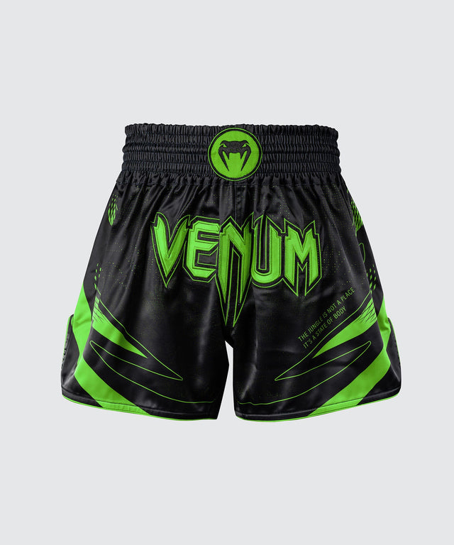 Muay Thai trenky Venum Amazonia Reborn – Černé/Zelené