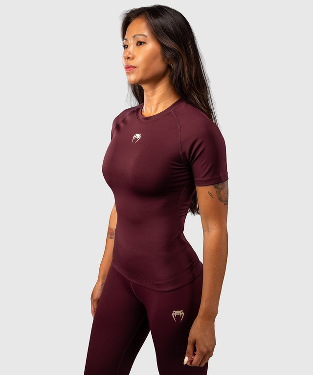 Venum Rashguard Talisman Korte Mouwen - Pruim