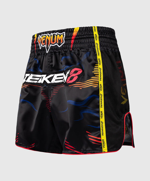 Shorts de Muay Thai Venum TEKKEN 8 Yoshimitsu – Noir/Orange – photo 2