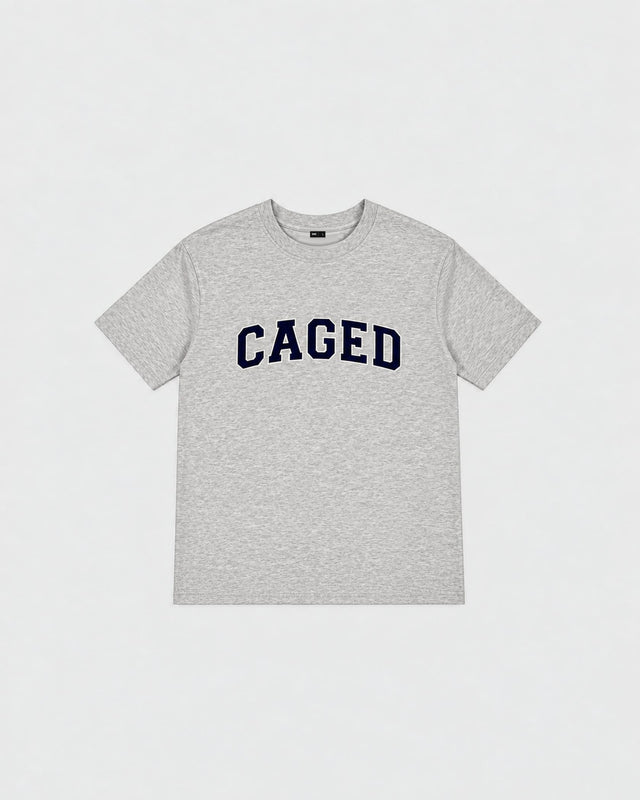 Caged T-Shirt Varsity – Grå Melange