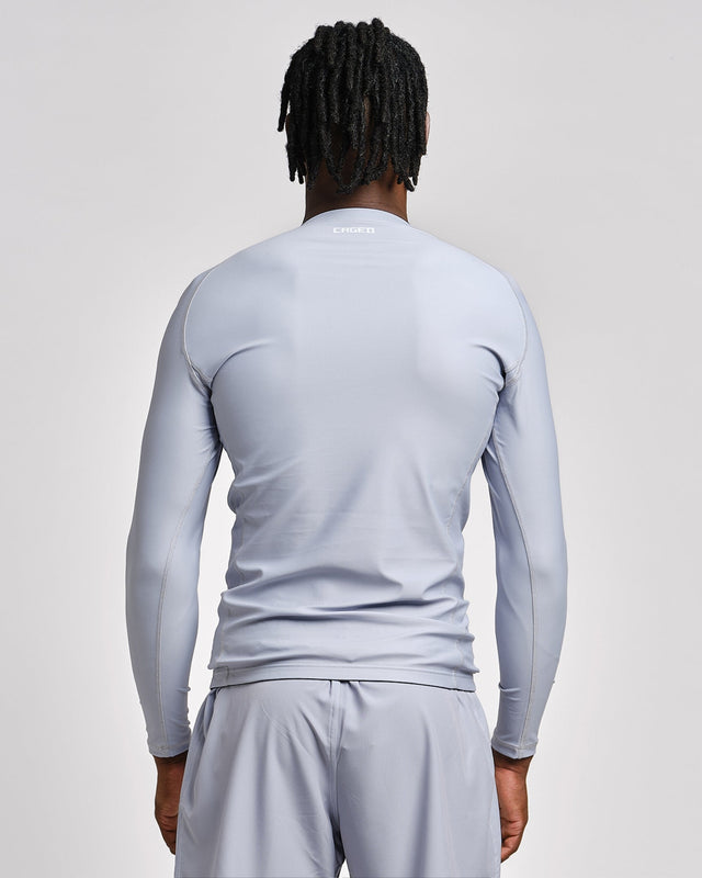Caged Tactical Rashguard Långärmad - Gunmetal Grey