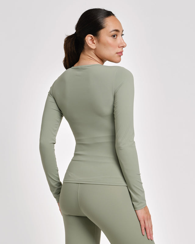 Caged Aspire Long Sleeves - Sage Green