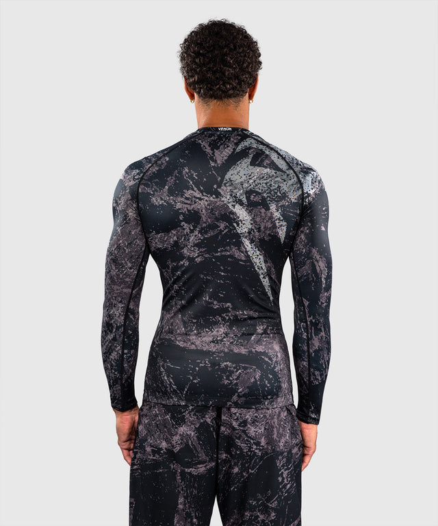 Venum Rashguard Rage & Workout Dlouhé rukávy – Černá/Šedá