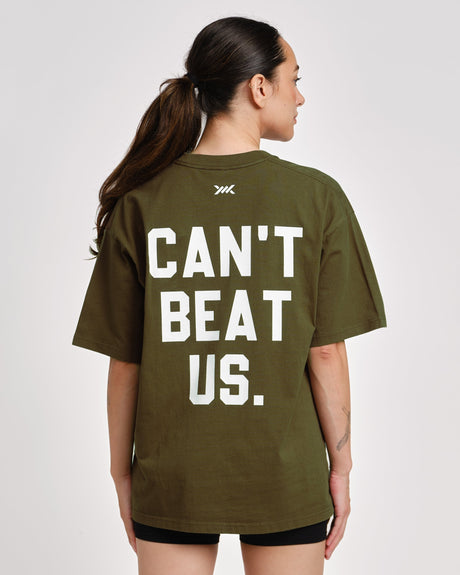 Caged T-Shirt 'CBU' - Khaki Grøn