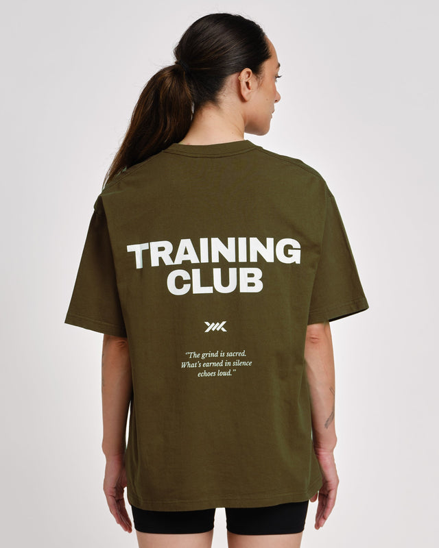 Caged T-Shirt Training Club – Khaki Green