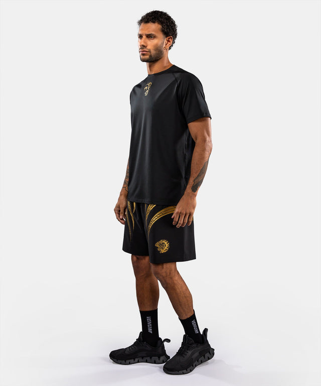 Tricou Venum x Mike Tyson Tiger Dry Tech – Negru/Auriu