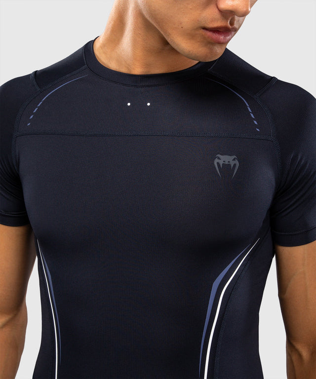 Rashguard Venum G-Core – Námořnická modrá/Bílá