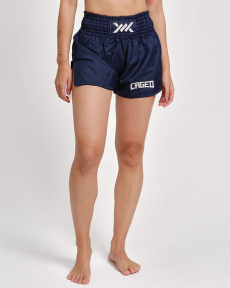 Muay Thai trenky Caged Classic – Navy modrá