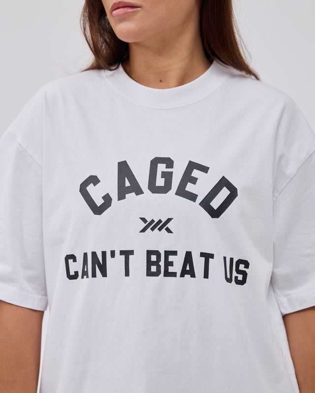 Caged Club T-shirt – Bílé