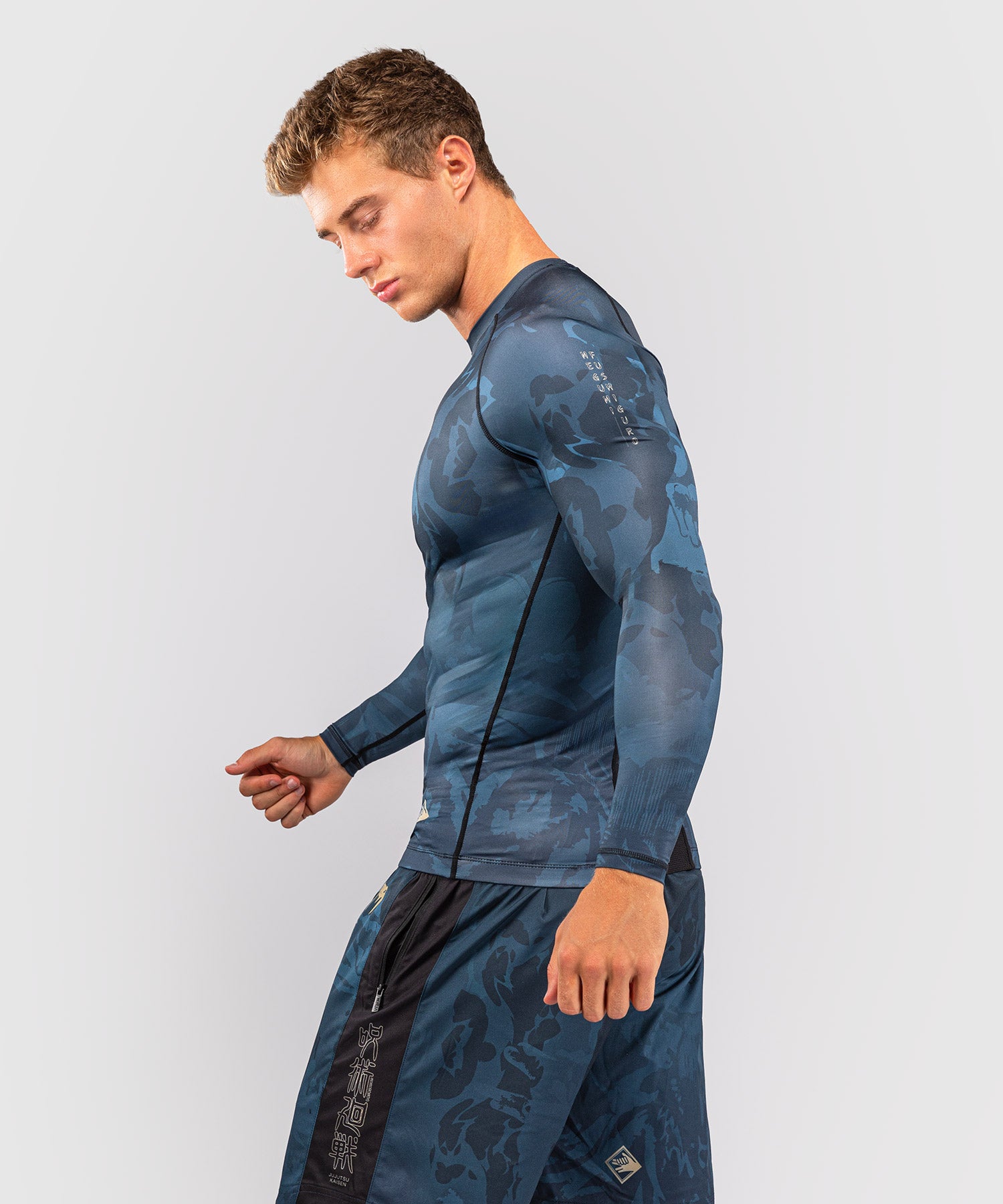 Venum Rashguard Jujutsu Kaisen Fushiguro Lange ærmer - Blå