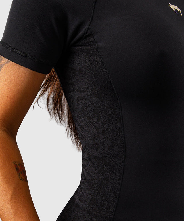 Venum Viper Rashguard korte ærmer til kvinder - Sort