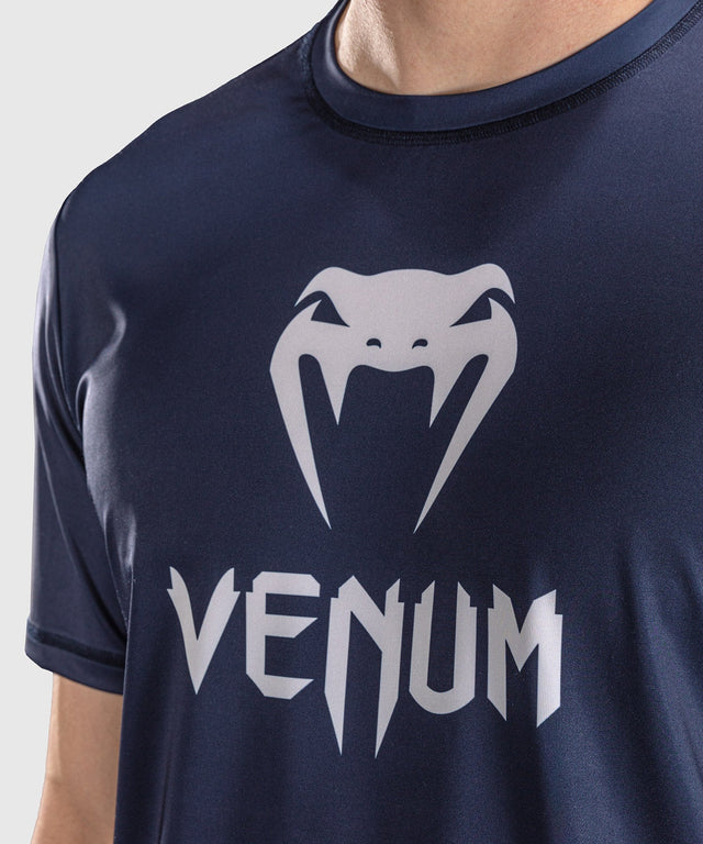 Venum T-Shirt Classic Dry Tech – Navy/White