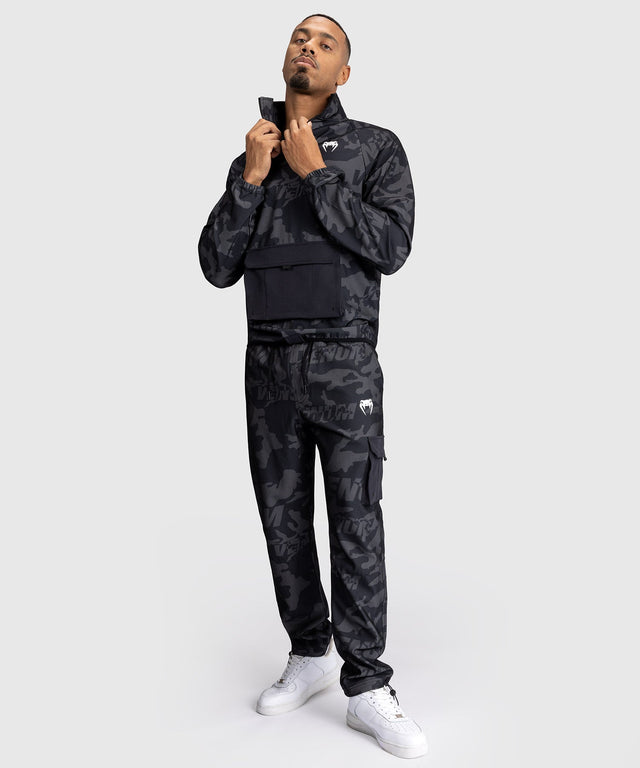 Chaqueta de entrenamiento Venum Trooper – Negro/Gris oscuro