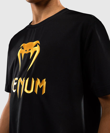 Venum T-Shirt Classic Dry Tech Kids - Black/Gold