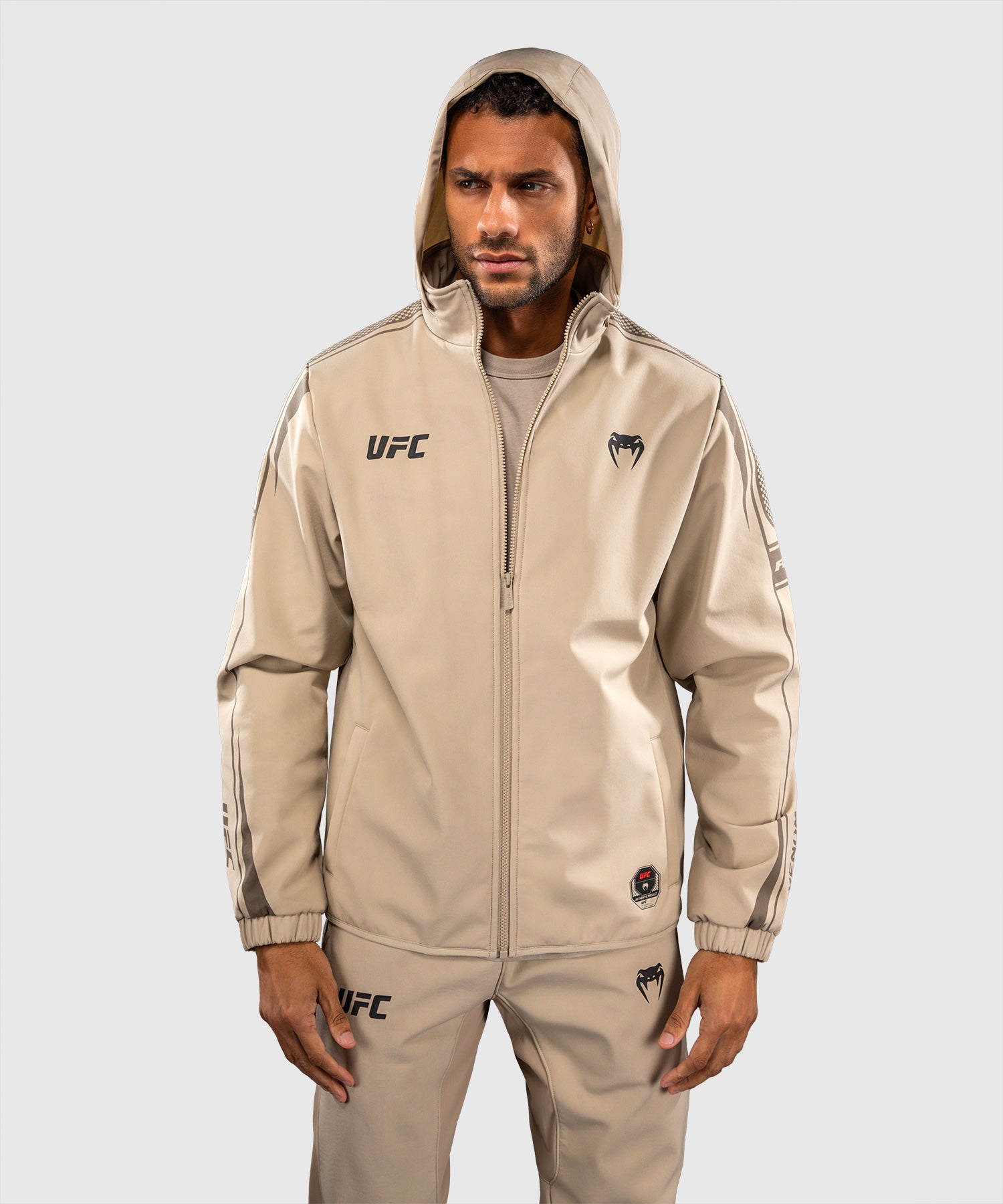 Bluza Venum UFC Unity z Zamkiem Męska – Piaskowa