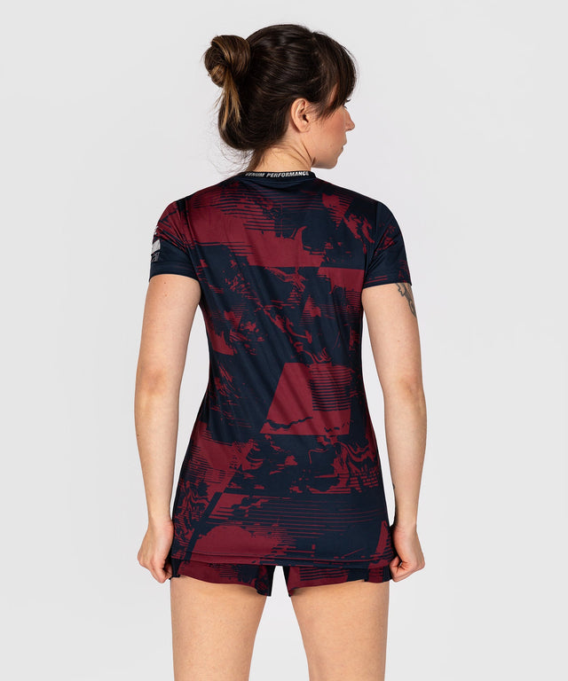 T-shirt de boxe Venum UFC Zenith – Azul-marinho/Bordô/Prateado