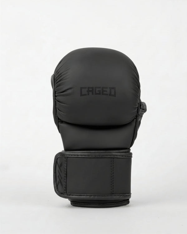 Rękawice MMA sparingowe Caged Shadow – Mat Czarne